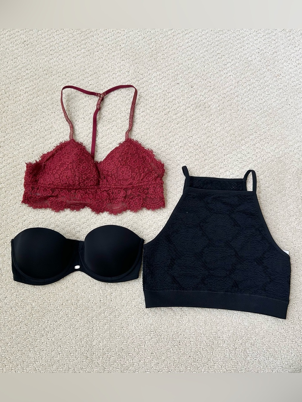Bundle of Bralettes and Bras Size XS